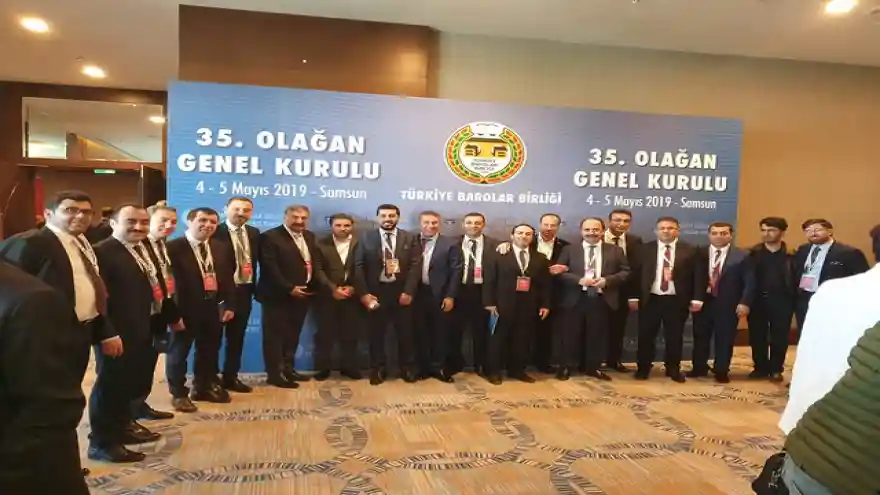 Ağrı barosu Başkanı Mehmet Salih Aydın Türkiye Barolar Birliği (TBB) 35. Olağan Genel Kuruluna katıldı