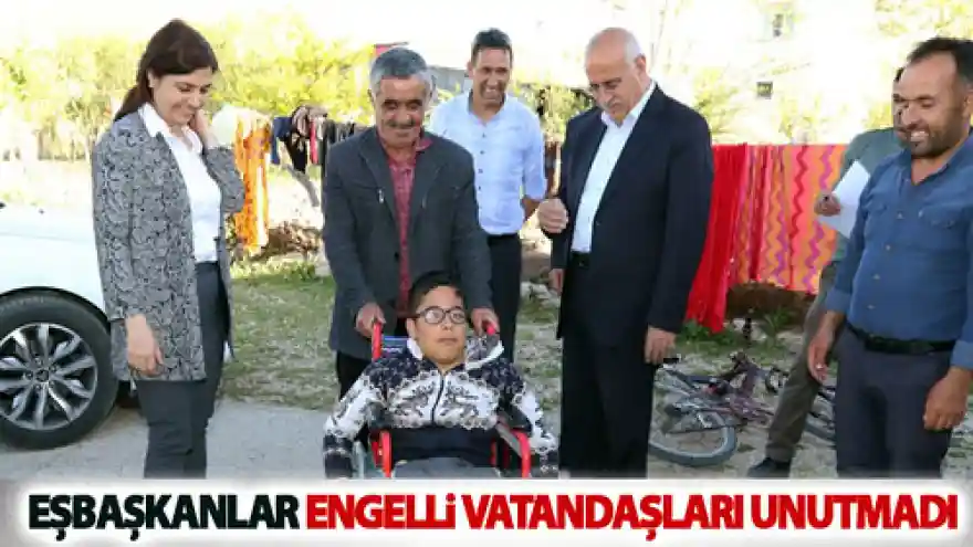 Eşbaşkanlar engelli vatandaşları unutmadı