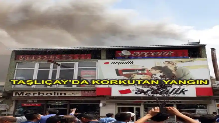 TAŞLIÇAY'DA KORKUTAN YANGIN