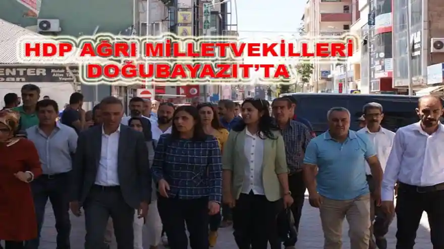 HDP AĞRI MİLLETVEKİLLERİ DOĞUBAYAZIT'TA