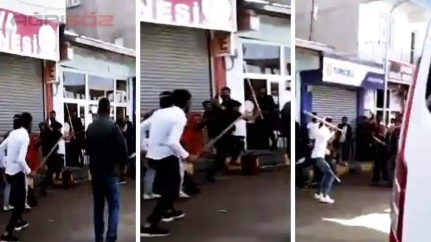 Taşlı Sopalı Kavga Yaralılar Var. 