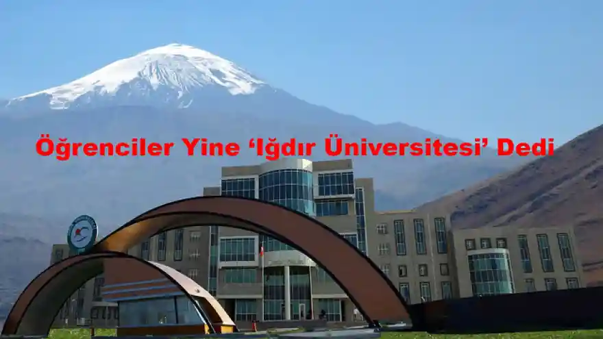 Öğrenciler Yine 'Iğdır Üniversitesi' Dedi
