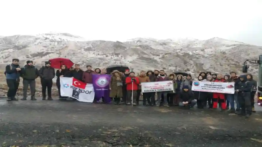 Ağrılı dağcılardan 'Sarıkamış' provası