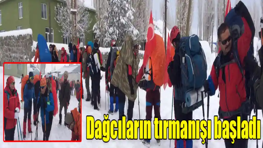 Dağcılar şehitleri anmak için Allahuekber Dağları'na tırmanmaya başladı