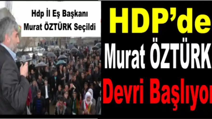 HDP Ağrı İl Başkanlığı 3. Olağan Kongreside İl Başkanı Murat Öztürk Seçildi. 