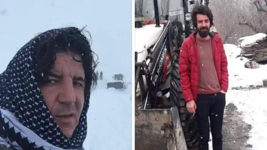 Emanet aldıkları kepçeyle çığ altında hayat kurtardılar!