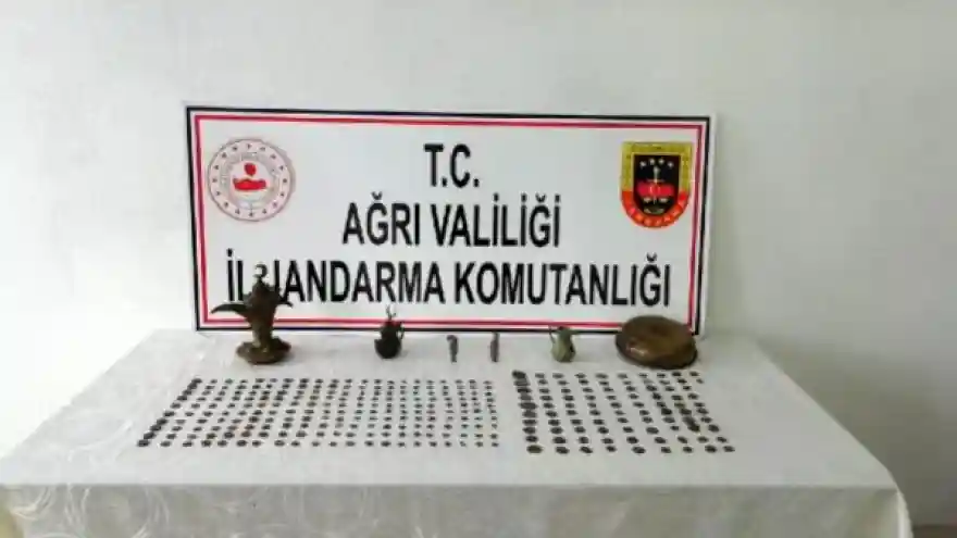 Doğubayazıt'ta 306 sikke ele geçirildi