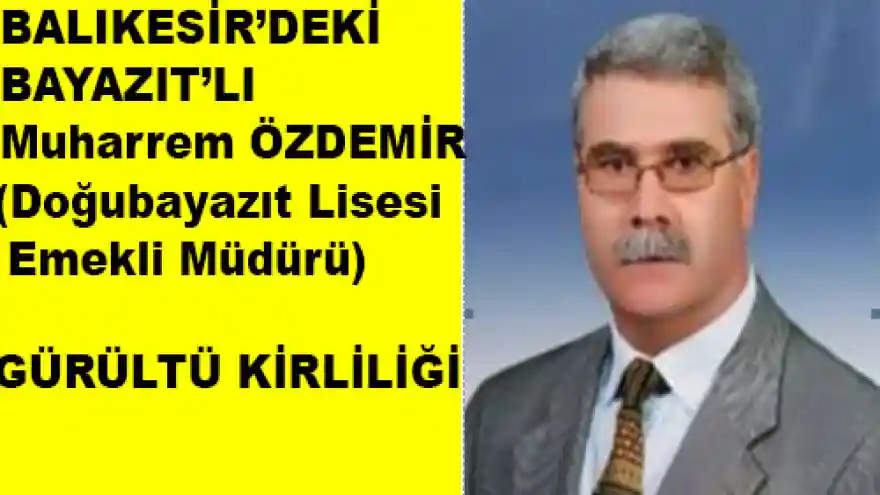 GÜRÜLTÜ KİRLİLİĞİ