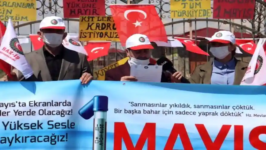 Ağrı'da İşçi Bayram'ı kutlandı
