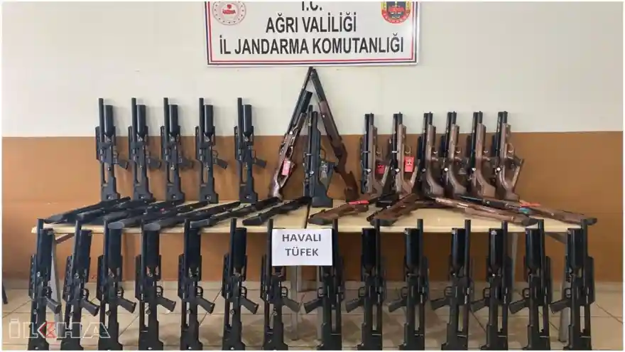 Ağrı'da 200 bin TL değerinde av tüfeği ele geçirildi
