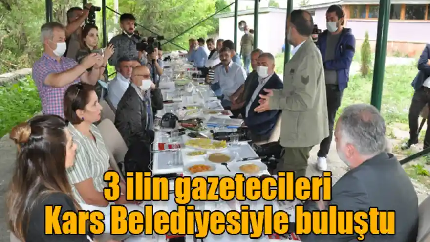 3 ilin gazetecileri Kars Belediyesiyle buluştu