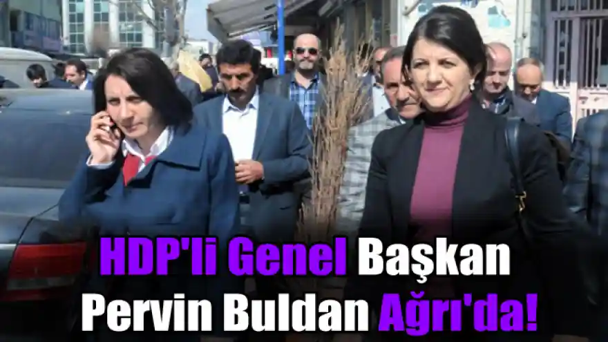 HDP’li Eş Genel Başkan Pervin Buldan Doğubayazıtta