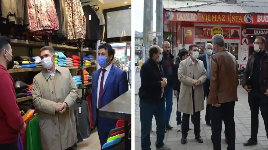 Ak parti Milletvekili Ekrem Çelebi Esnafları Ziyaret Etti