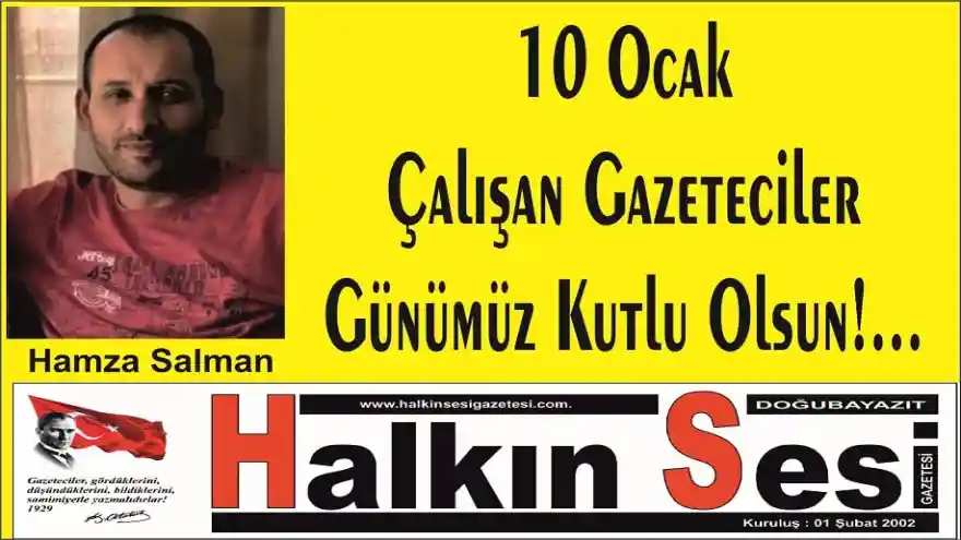 Bügün 10 Ocak Çalışan Gazeteciler Günü!