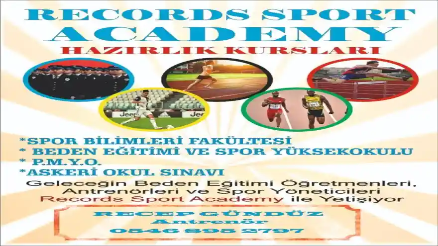 AĞRI’DA RECORDS SPORT ACADEMY HAZIRLIK KURSLARI AÇILDI