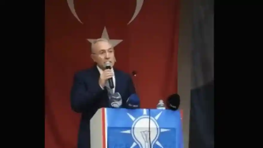 AK Parti İl Başkanı Halil Özyolcu coşkuyla karşılandı.