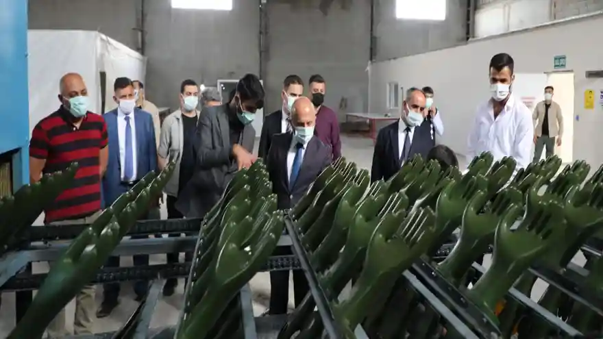Vali Varol’dan MRC İş Eldivenleri Üretim Tesisine Ziyaret