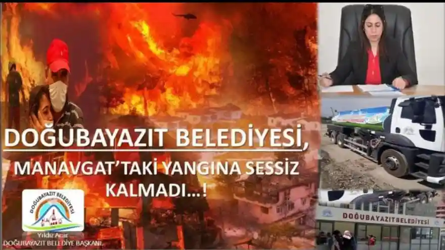 Belediye, Antalya Manavgat'taki Yangına Sessiz Kalmadı 