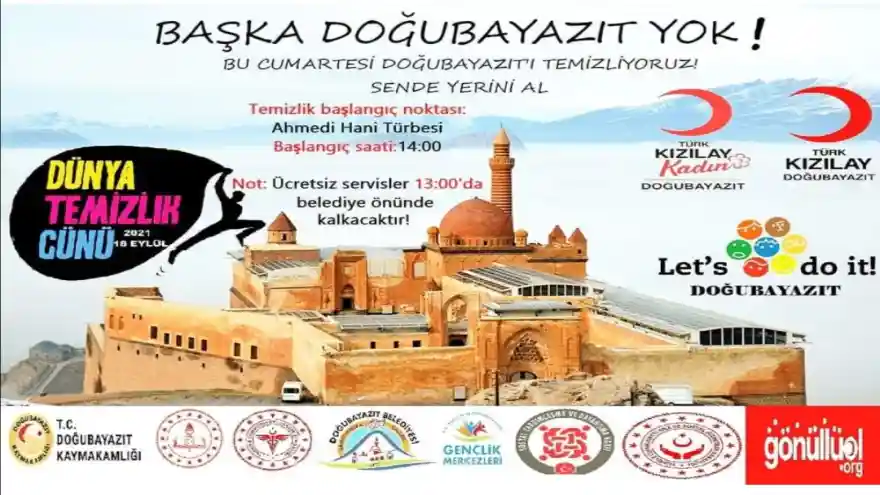 Doğubayazıt Kızılay'dan Temizlik Kampanyasına Davet