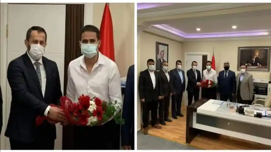 Müftü İbrahim Yiğit'ten Kaymakam M. Kemal Akpınar'a Ziyaret