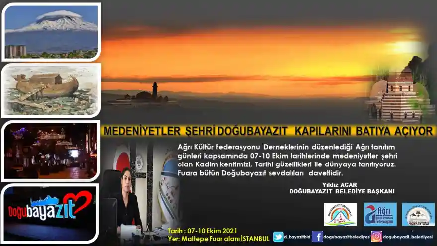 İstanbul Maltepe Fuar Alanında Ağrı Tanıtım Günleri Yapılacak