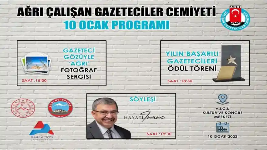 AÇGC’den 10 Ocak Çalışan Gazeteciler Günü Programı