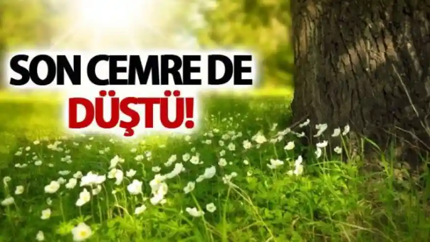 Son cemre toprağa düştü