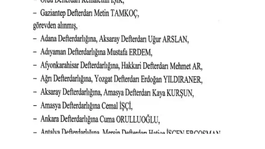 Ağrı Defterdarlığına  Erdoğan YILDIRANER Atandı