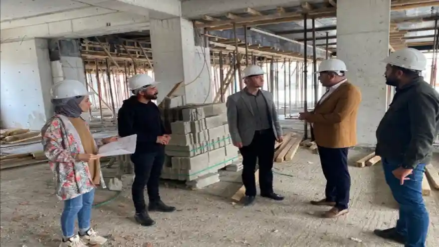 ÇOKTİN AİLESİ TARAFINDAN YAPIMI DEVAM EDEN FEN LİSESİ HIZLA YÜKSELİYOR