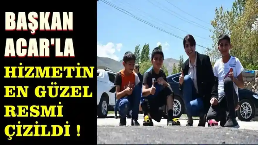 Başkan Acar'la hizmetin en güzel resmi çizildi