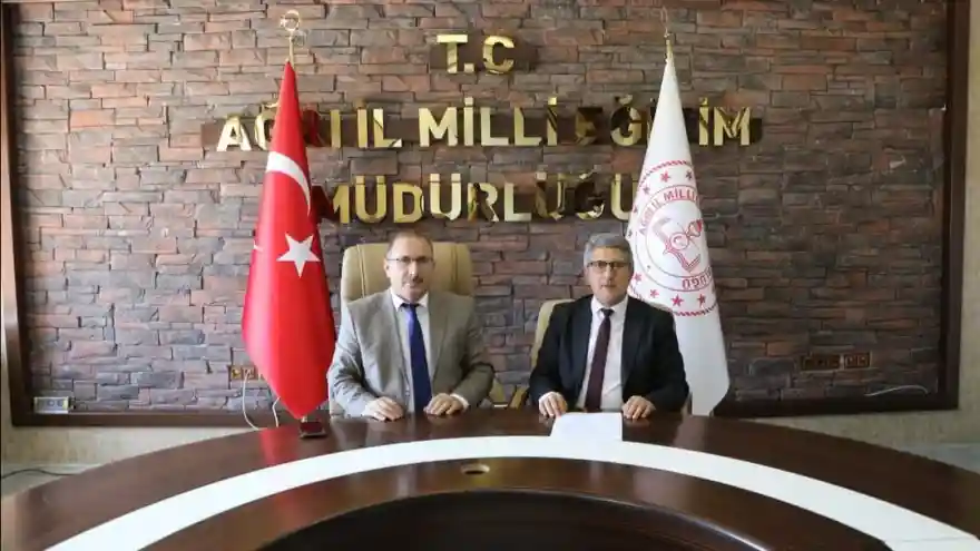 AĞRI'DA TARIM, HAYVANCILIK VE LABORATUVAR HİZMETLERİ ALANINDA MESLEKİ VE TEKNİK İŞBİRLİĞİ PROTOKOLÜ