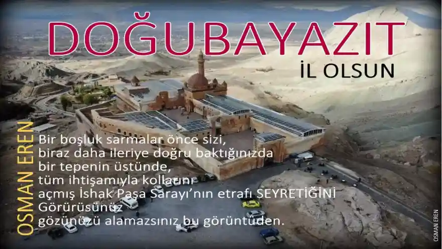 Hemşehrimiz, Şair Osman Eren'in "Doğubayazıt İl Olsun" Sosyal Medya Paylaşımları