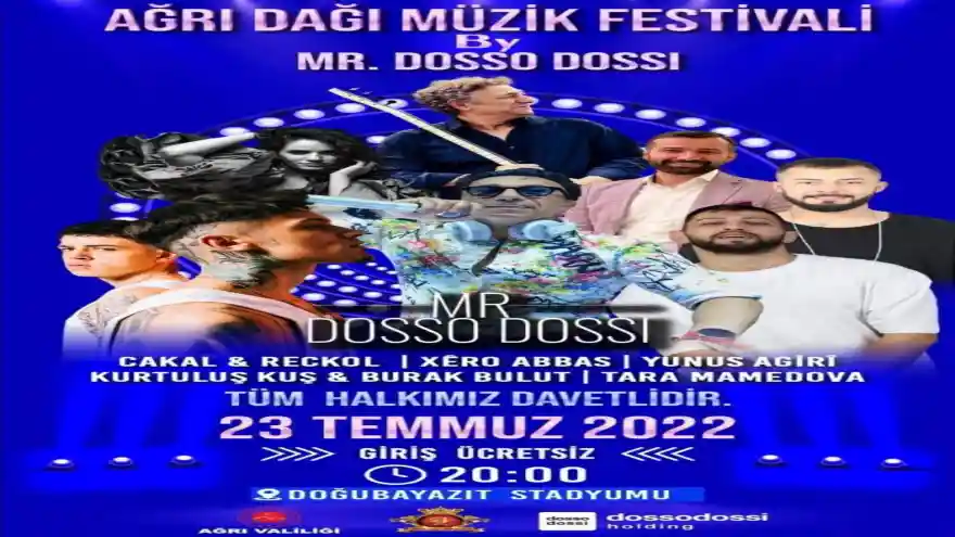Dosso Dossi, Doğubayazıt'ta kültür sanat fırtınası estirecek 