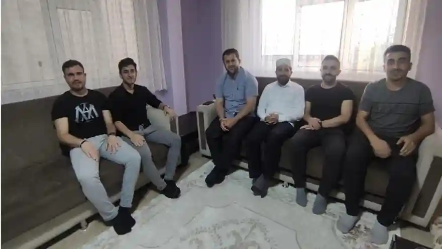 Müftü İbrahim Yiğit, Diyadin İlçe Müftüsü İbrahim Arvasi'ye ziyarette bulundu