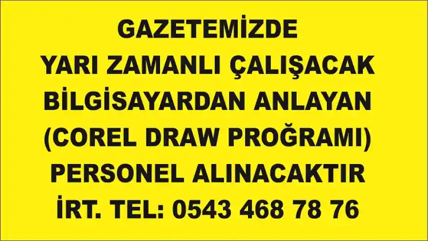 Personel Alımı İlanı