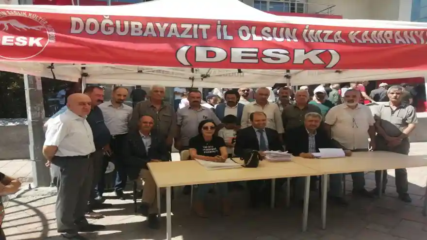 DESK Platformunun Düzenlediği “Doğubayazıt İl Olsun” İmza Kampanyası sona erdi