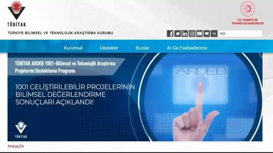 TÜBİTAK 1001 Proje Sonuçları Açıklandı!