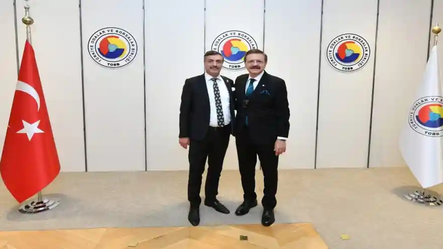 DTSO Başkanı Cemal Can ve yönetiminden TOBB Başkanı Hisarcıklıoğlu’na ziyaret