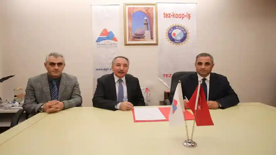 Ağrı İ.Ç. Üniversitesi ile Tez-Kop-İş Sendikası Arasından Toplu İş Sözleşmesi İmzalandı