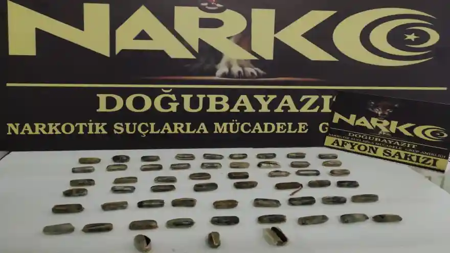 Doğubayaz'ta 432 gr Afyon Sakızı ele geçirildi