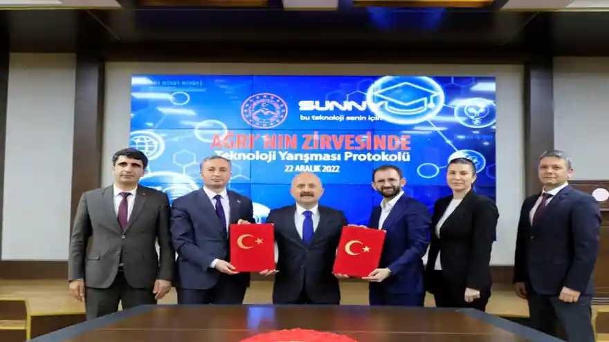 “Ağrı’nın Zirvesinde Teknoloji Yarışması” Protokolü İmzalandı