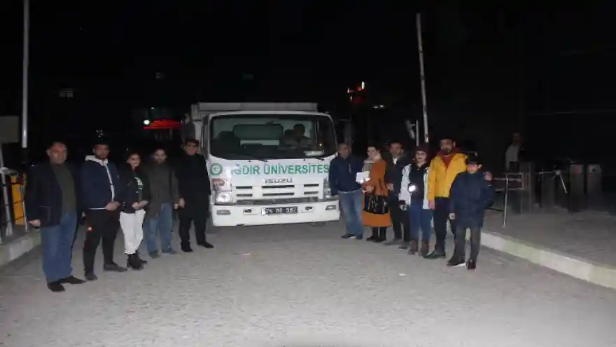 Iğdır Üniversitesinin Yardımları Deprem Bölgesine Ulaştı