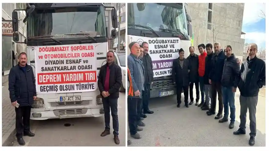 Doğubayazıt ve Diyadin STK'larından Deprem Bölgesine Yardım