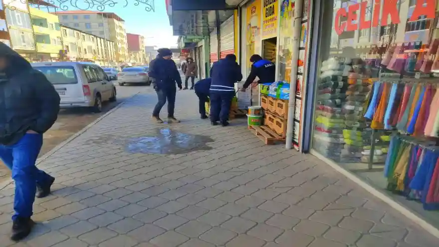 Doğubayazıt'ta Kaldırım İşgallerine Son