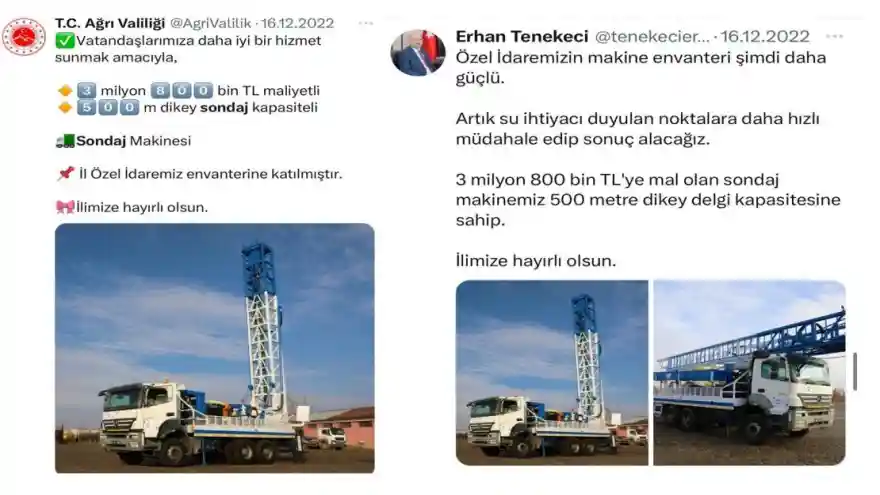 YAPTIĞIMIZ HABERE YETKİLİLER DUYARSIZ! SONDAJ MAKİNASI NEDEN ÇALIŞTIRILMIYOR?