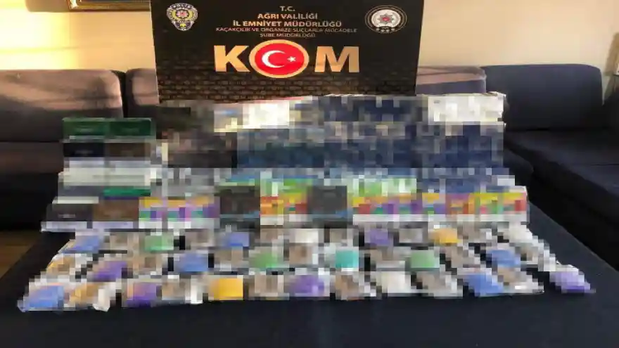 Ağrı’da kaçak sigara operasyonu: 3 gözaltı