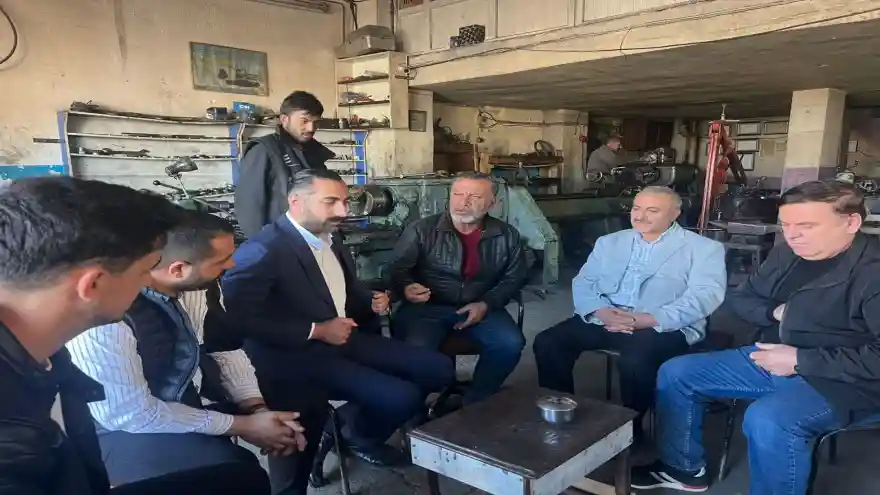 AK Parti Ağrı Merkez İlçe Başkanı Tahtalı, Sanayi Sitesi’nde esnaflarla bir araya geldi