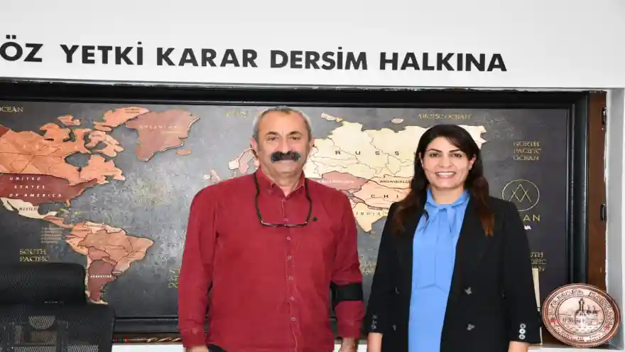 Doğubayazıt Belediye Başkanı Acar, Tunceli Belediye Başkanı Maçoğlu'na ziyaret etti