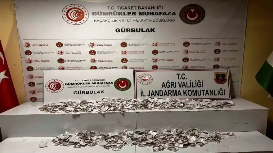Ağrı’da kaçak takı malzemeleri ele geçirildi