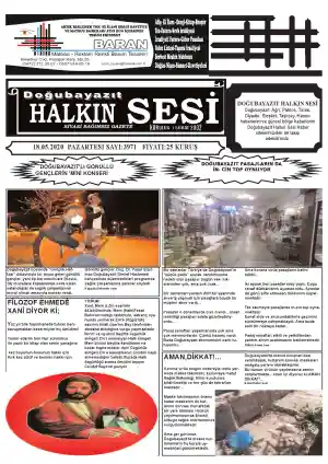 18..05.2020 TARİHLİ GAZETE